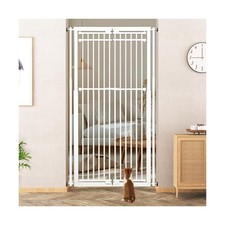 78.8" Extra Tall Cat Gate, 28.3-33" Wide Dog Door, Pressure Mounted... Fast Ship