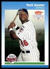Torii Hunter 2002 Fleer Platinum #44 Twins MLB READ FREE SHIPPING AutographDen