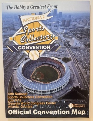 13th National Sports Collectors Convention Official Convention Map July 1992