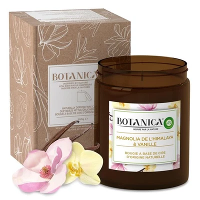 Air Wick Botanica Grande Bougie Parfumée Cire d'origine Naturelle Magnolia - Photo 1/4