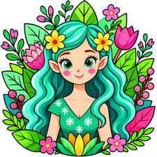 30 Custom Nature Girl Personalized Address Labels