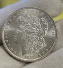 1885 US Morgan Silver Dollar $1 Choice AU+
