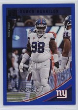 2018 Panini Donruss Press Proof Blue Damon Harrison #298 05v0