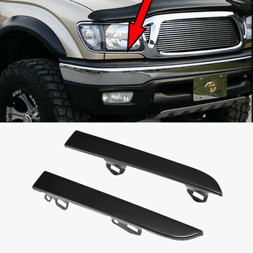 SET OF 2 FIT FOR TACOMA 2001 2002 2003 2004 HEADLIGHT TRIM RIGHT & LEFT PAIR 3J* - 第 1/9 張圖片