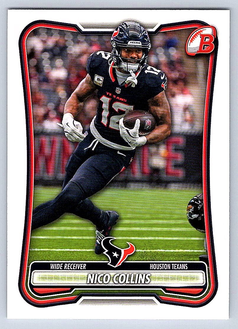 2026 Bowman Football Base # 43 - Nico Collins - Houston Texans