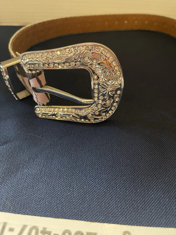 Cinturón Nocona Camuflaje y Estrás Tachonado Western Bling Talla 24 Foto 3 de 4