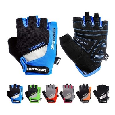 Meteor Gel GX35 fingerlose Fahrradhandschuhe - atmungsaktiv, rutschfest - Kinder & Erwachsene