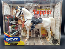 2001 Breyer Hopalong Cassidy's Horse Topper #1177 w/ VHS Tape Hollywood Heroes