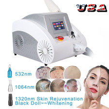 Q Switched ND Yag Laser Tattoo Removal Machine Eyebrow Pigment Remove Freckle US