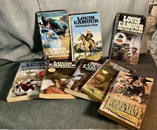 LOUIS L'AMOUR - Lot of 8 Vintage Paperbacks