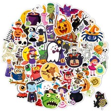 100 PCS Halloween Stickers,Halloween Party Favors,Waterproof Vinyl Stickers