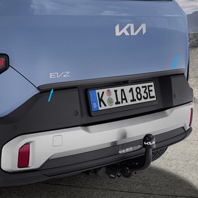 Zierleiste Kofferraum KIA EV2 schwarz hochglanz Original KIA