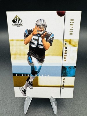 2001 SP Authentic #116 Dan Morgan Future Watch Gold Rookie #59/100 Panthers