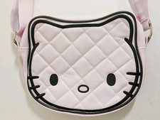 Hello Kitty Sanrio White Loungefly Purse Faux Leather with Adjustable Strap