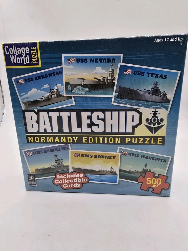 Rompecabezas Collage Edición Acorazado Normandía 500 Piezas Cartas Coleccionables Foto 3 de 4