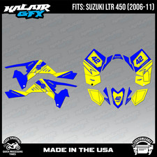 Graphics Kit for Suzuki ATV LTR450 (2006-2011) Factory Series - YELLOW-SHIFT