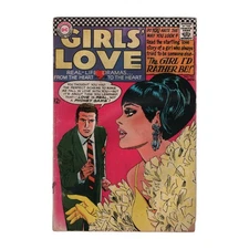 GIRLS' LOVE #123 SILVER AGE ROMANCE DC COMIC 1966 POP ART