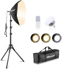 Softbox Photography Lighting Kit, 20'' X 20'' Professional Softbox Lighting Kit
