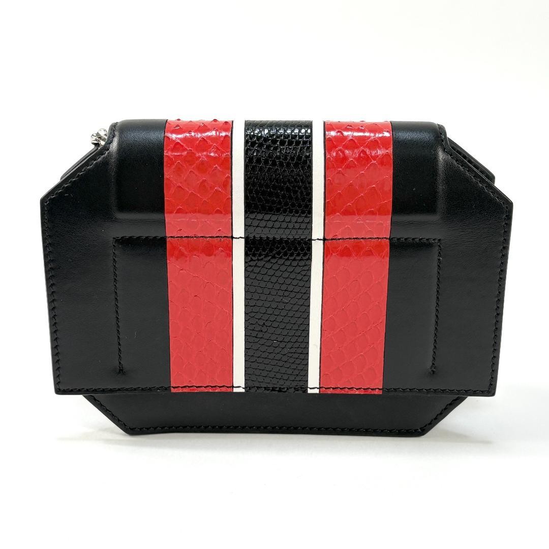 Givenchy Bow-Cut Chain Shoulder Bag Python Leathe… - image 2