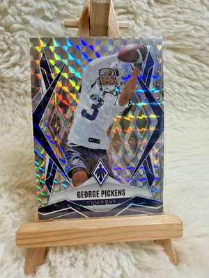 2025 Panini Phoenix Football #2 George Pickens Dallas Cowboys Silver Pyramids
