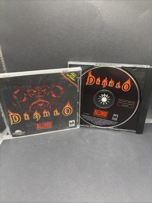 VTG 1996 Diablo PC Video Game Windows 95 CD-ROM Jewel Case Blizzard  Crack case