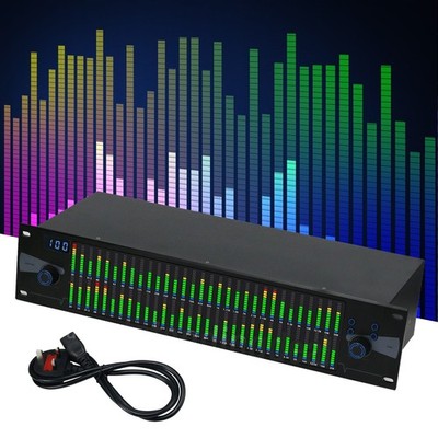 Professional Graphic Equalizer Digital Equalizer Dual 31-Band Spectrum Display