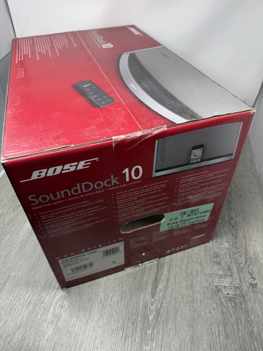 Bose SoundDock 10 Digital Music System W/ Remote - Silver for sale