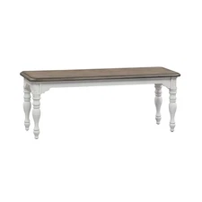 Magnolia Manor Dining Bench (RTA) in Antique White