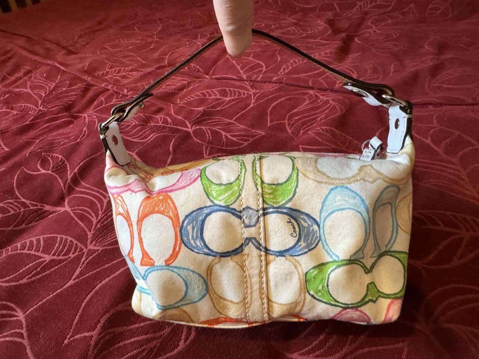 Coach Hampton Scribble Multicolored Mini Baguette… - image 2