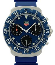 Tag Heuer 37mm Men's Formula 1 Chronograph Blue Dial Swiss Watch Ref: 470.513