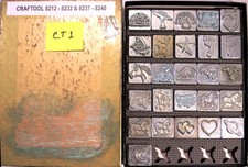 Vintage Craftool 2D Leather Stamps 8212-8233 and 8237-8240 Excellent Cond.