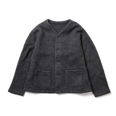 Engineered Garments Knit Cardigan Jacket Sweater Knit Small Medium Grey New