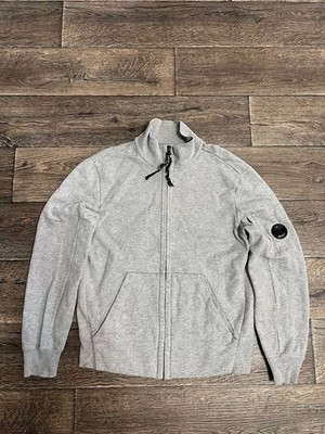 C.P. company Goggle grey cotton zip sweatshirt men large Y2K