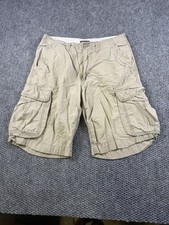 Polo Jeans Company Shorts Mens 34 Beige Cargo Cotton Relaxed Fit Pockets Casual