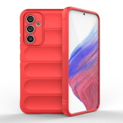 Samsung Galaxy A54 5G Magic Shield TPU Hülle Flanell Rot