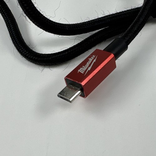 Genuine OEM Milwaukee Tools Micro USB Cable/ Cord for M12 Compact Charger 2Ft - Zdjęcie 2 z 4