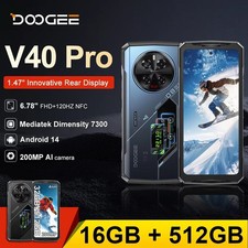 New Doogee V40 Pro 5G Gaming Rugged Phone 200MP 16GB+512GB 8680mAh