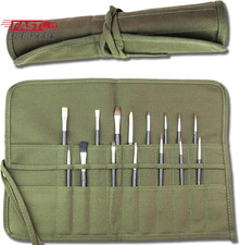 Brush Pouch Roll up Canvas Paint Brush Holder 22 Slot Pocket Carry Bag,Paint Bru