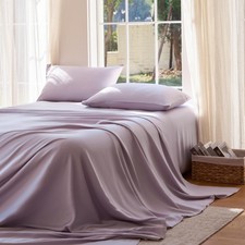 Sheet Set 100 Bamboo Viscose 3 Piece Queen Lavender DOZ Organic derived Grown