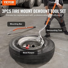 Pro Tire Mount Demount Tool 22.5-24.5 Manual Steel Tire Changer Removal Tool