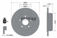 Textar Bremsscheiben Textar Ø 282Mm Voll FüR Honda 92144500