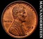 1913 Lincoln Wheat Cent - Choice Gem Brilliant Unc++++  Lustrous  #G9330
