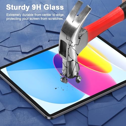 2 Stück Displayschutzfolie für iPad 11. A16 2025 & 10. iPad 10.9 Zoll 2022 - Bild 7 von 8