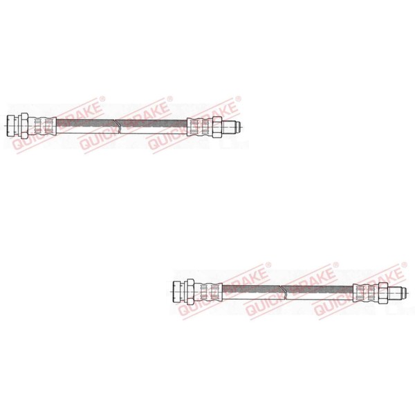 2X Quick Brake Bremsschlauch Links Rechts FüR Mitsubishi Galant IV E3_A E1_A-image