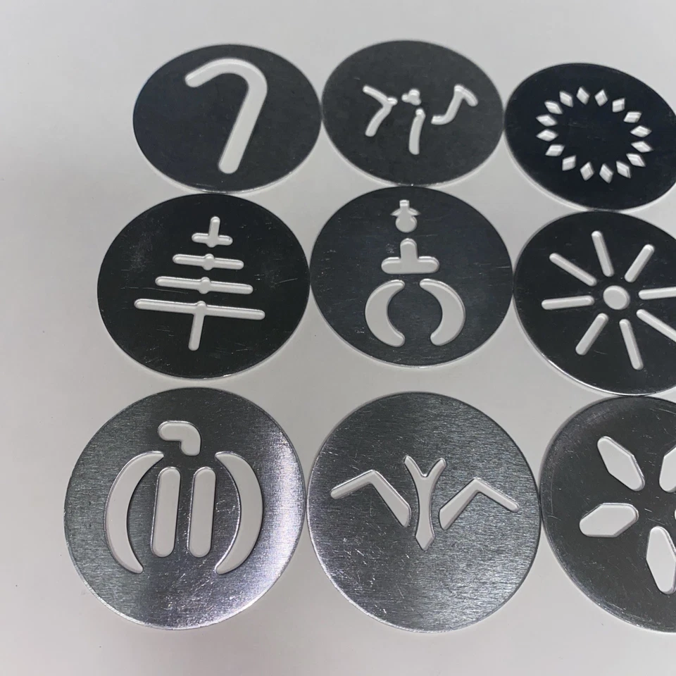 Wear-Ever / Wilton Cookie Press Диски Только 14 Рождественская Елка Летучая мышь Тыква Верблюд - Изображение 2 из 3