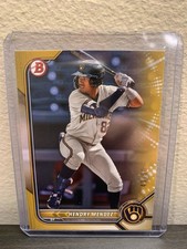 2022 Bowman Draft Gold /50 Hendry Mendez #BD-116 Milwaukee Brewers