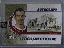 2008-09 ITG Bleu Blanc et Rouge Auto Bleu Dick Duff #A-DD HOF 8tn