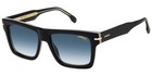Carrera Striped Black Bold Square Sunglasses w/ Gradient Lens - CA305S-0M4P-54