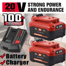 2PACK 20Volt For Craftsman V20 8.0Ah Li-ion Battery CMCB204 CMCB202 /Charger