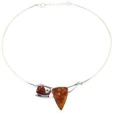 Halskette Crazy Lace Achat Edelstein Ethno Stil Schmuck 16 Zoll